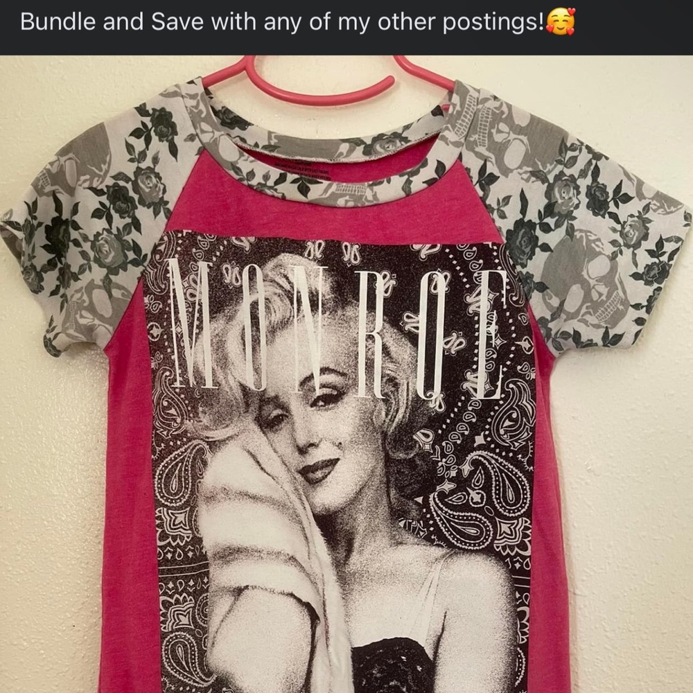 Boutique Custom Marilyn Monroe Tunic, Dress, Tee Grow with Me Size 4T to 7/8